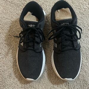 adidas Black and White Athletic Shoes